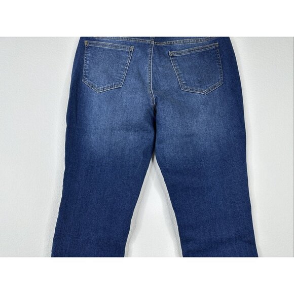 Encore By Indian Menzel Petite Skinny Ankle Jeans Size 12 Medium Wash A516302 - Picture 10 of 16